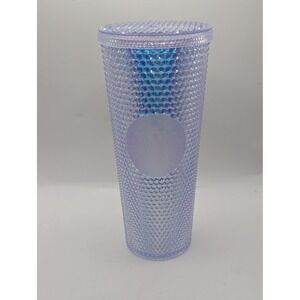 Starbucks Iridescent Studded Tumbler Lavender Purple Venti 24oz Cold Cup Acrylic